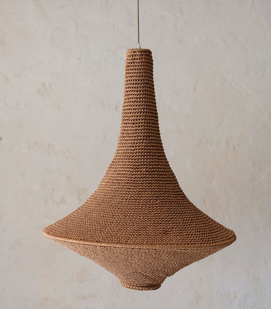 Crochet lamp W color Honey Large