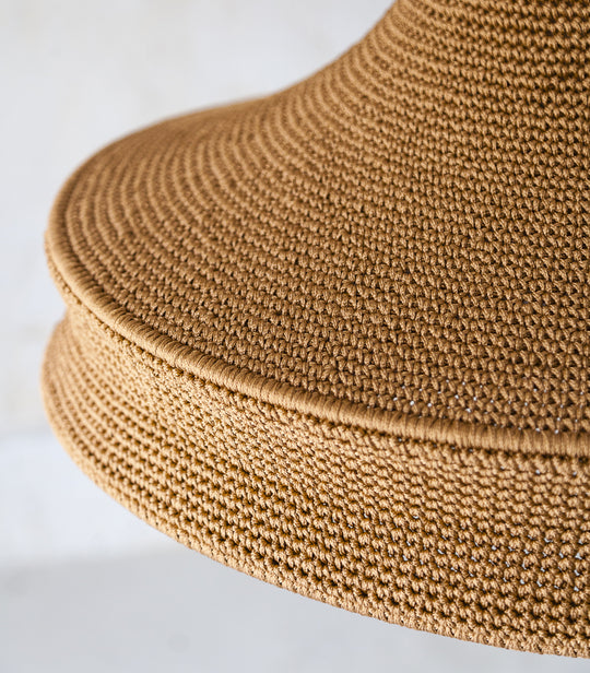 Crochet lamp J color Honey Medium