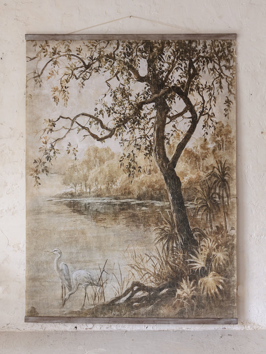 Mural Aigrettes au levé du jour (150x200cm)