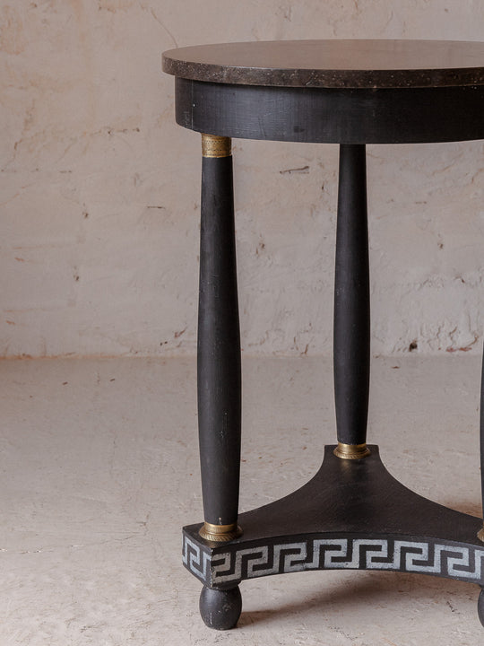 Empire side table patinated black marble SXIX