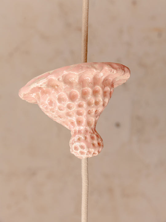 Pink ceramic felt lampshade 19CM