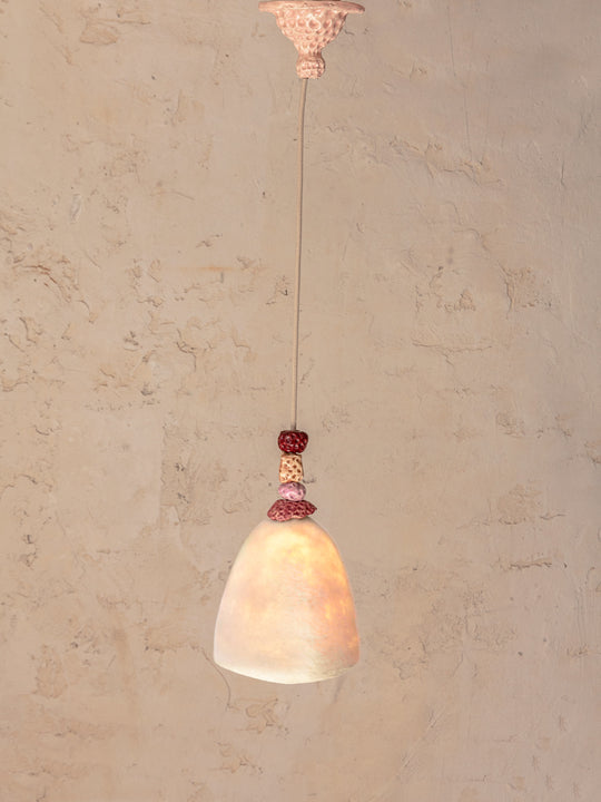 Pink ceramic felt lampshade 19CM