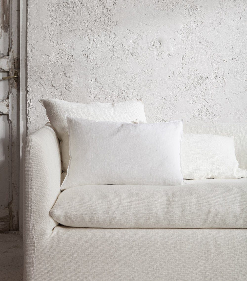 Linen cushion Blanc / Ecru Maison de Vacances 40x60cm