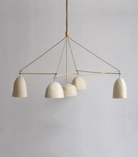 Ceiling lamp felt shades 5 lampshades