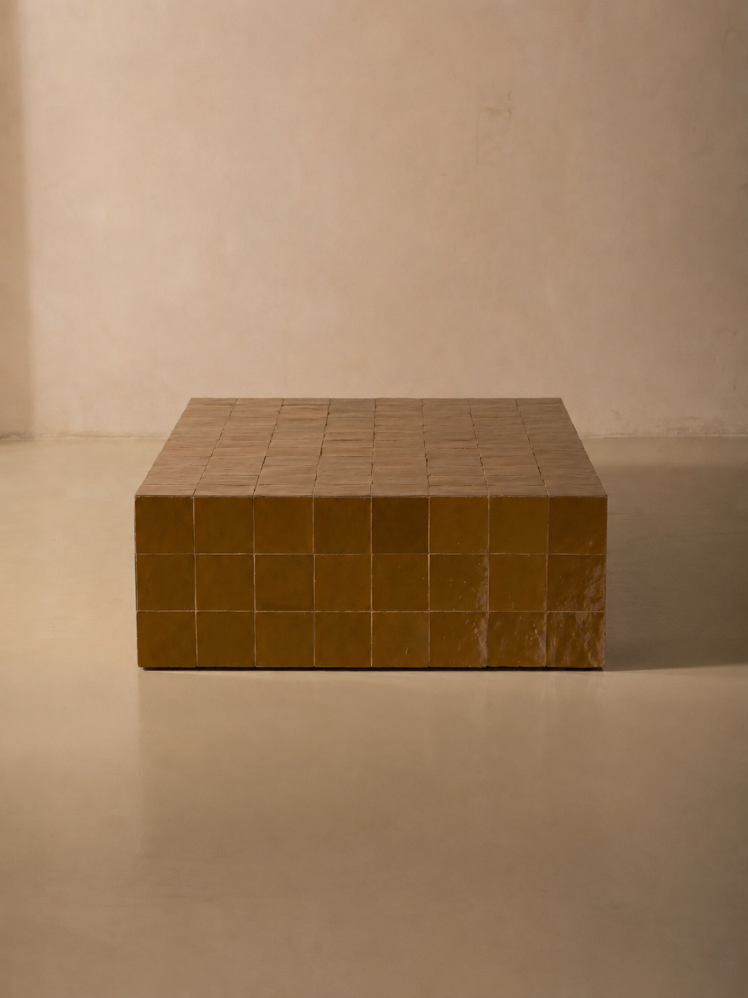 Amber Cube Table