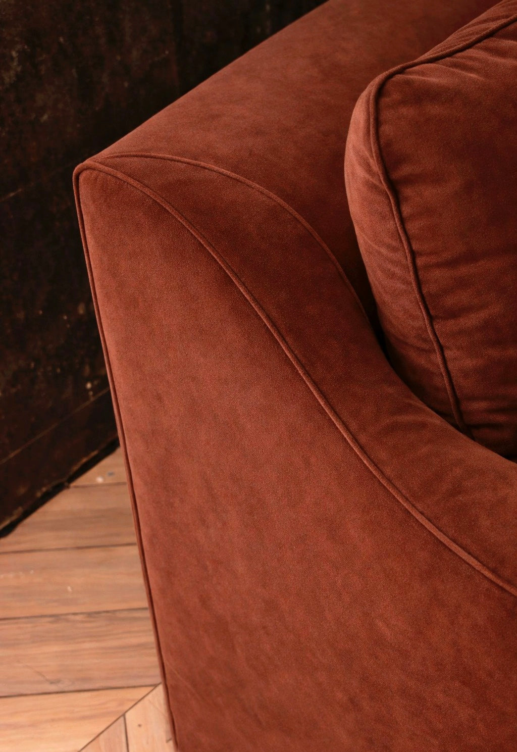 Soho Velvet Copper Sofa