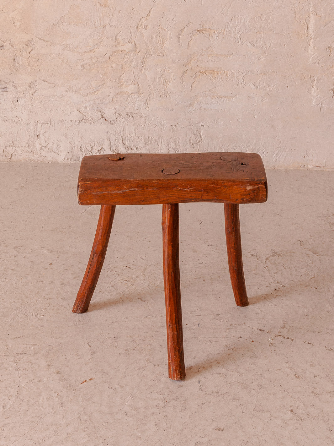 Chestnut milking stool 1940s