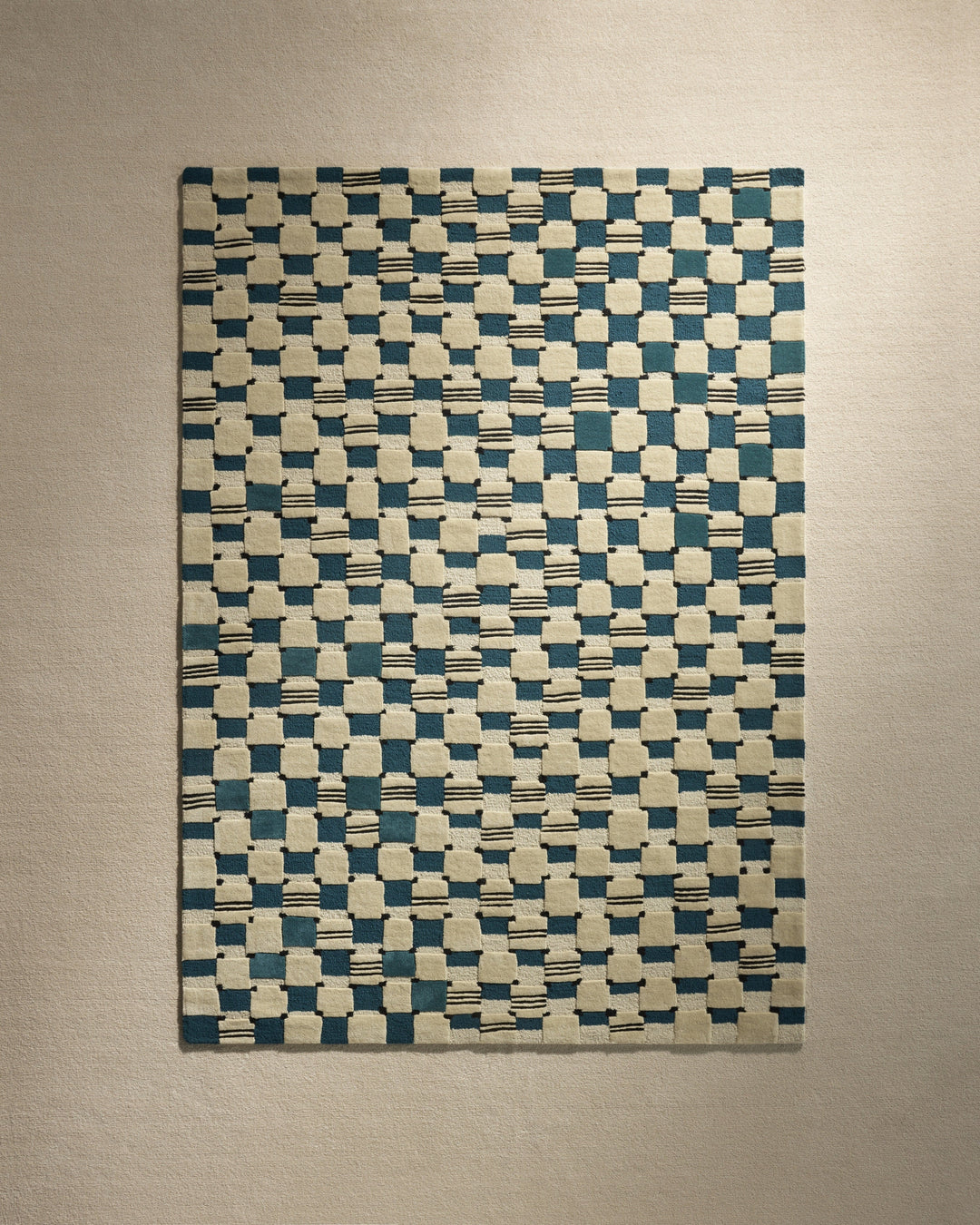 Damier Bleu Maison Sarah Lavoine Rug