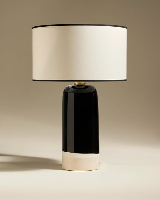 Sicilia Lamp Noir-Ecru Maison Sarah Lavoine