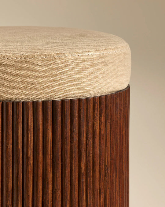 Riviera Ecru Pouf