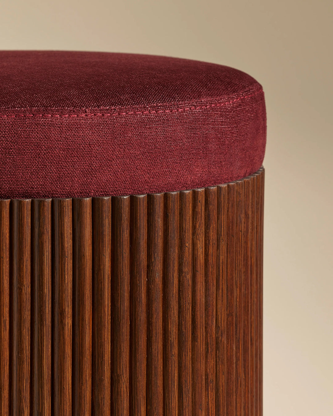 Pouf Riviera Burgundy