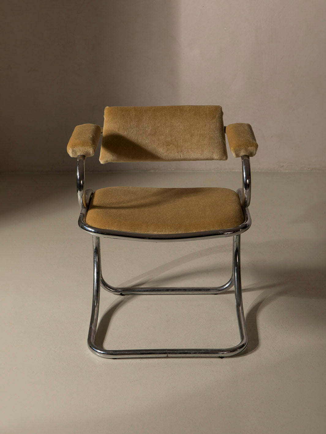 Juego de 6 sillas italianas cromo