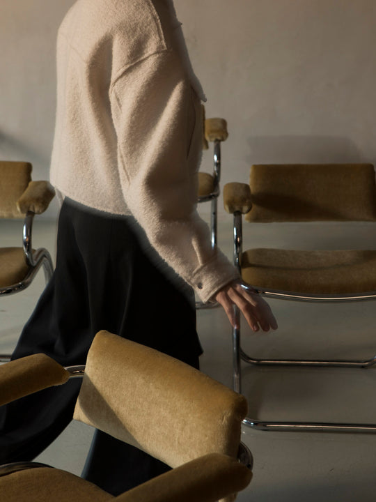 Juego de 6 sillas italianas cromo