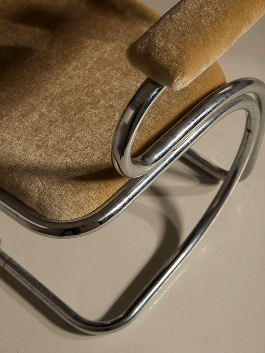 Juego de 6 sillas italianas cromo