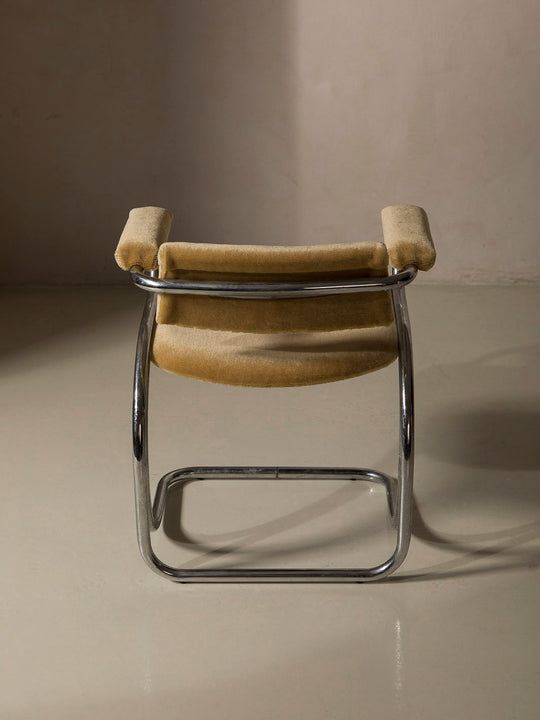 Juego de 6 sillas italianas cromo