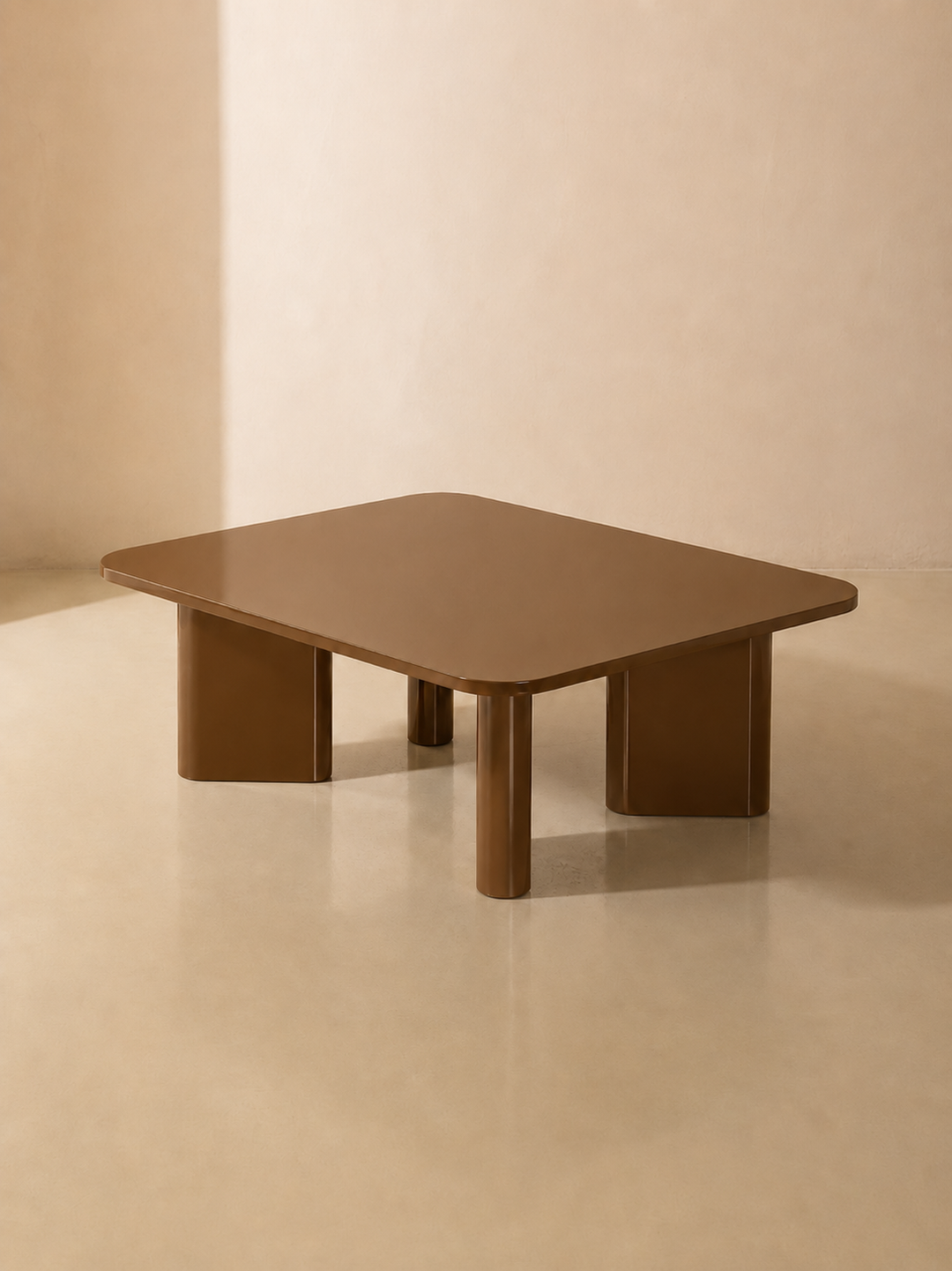 Caramel lacquered coffee table