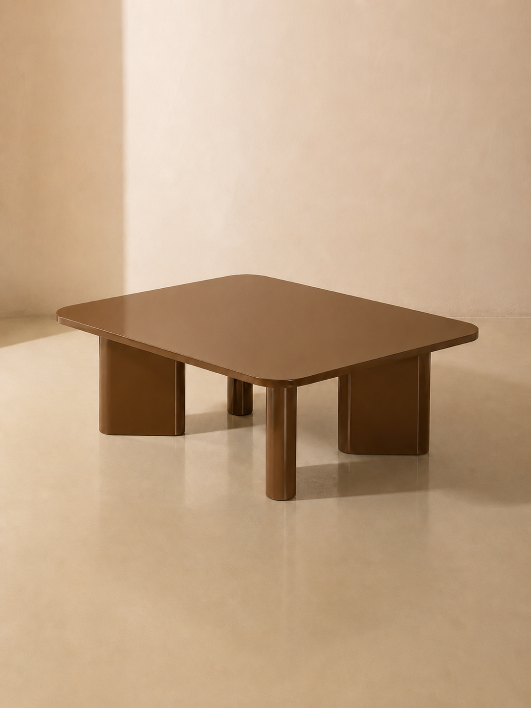 Caramel lacquered coffee table