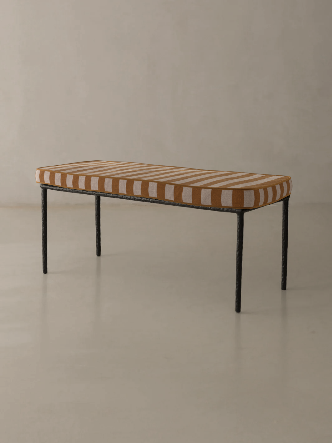 Medaillon bench cover 100cm Mustard and White