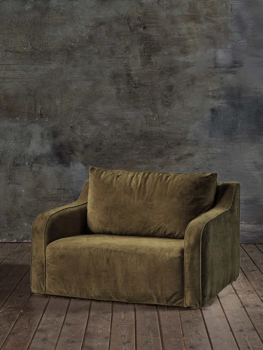 Comporta Forest Velvet Armchair