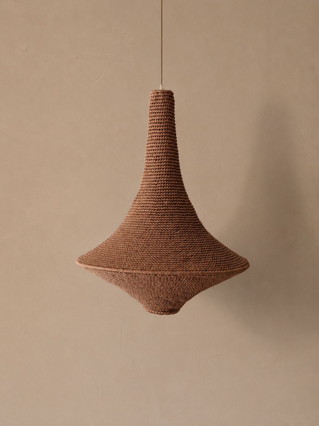 Crochet lamp W color Honey Large