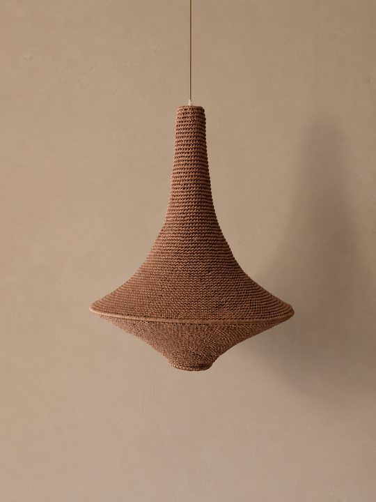 Crochet lamp W color Honey Large