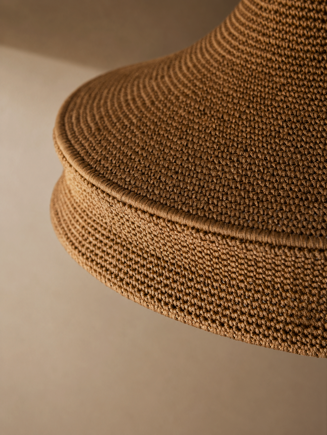 Crochet lamp J color Honey Medium