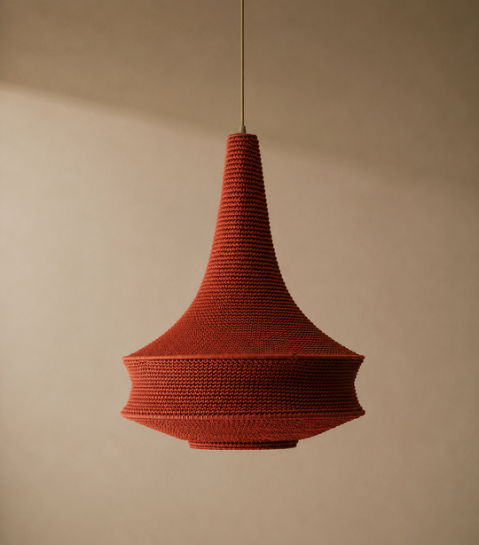 Crochet lamp J color Hena Large
