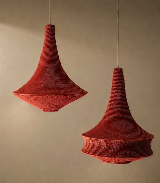 Crochet lamp J color Hena Large