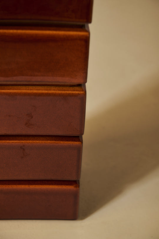 Tower floor lamp, noisette color