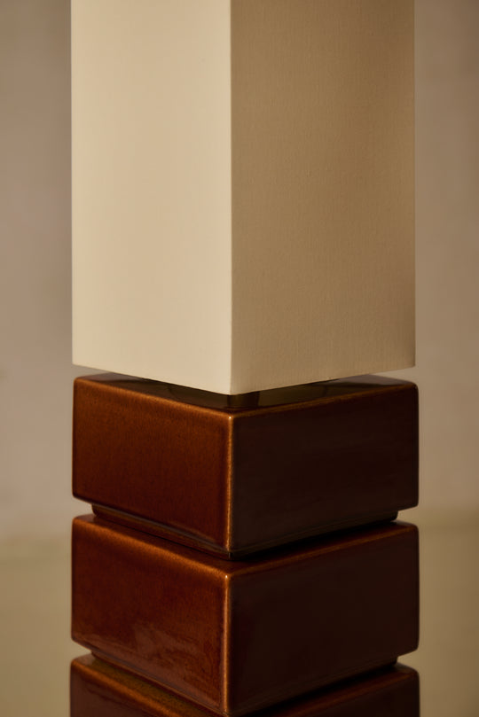 Tower floor lamp, noisette color