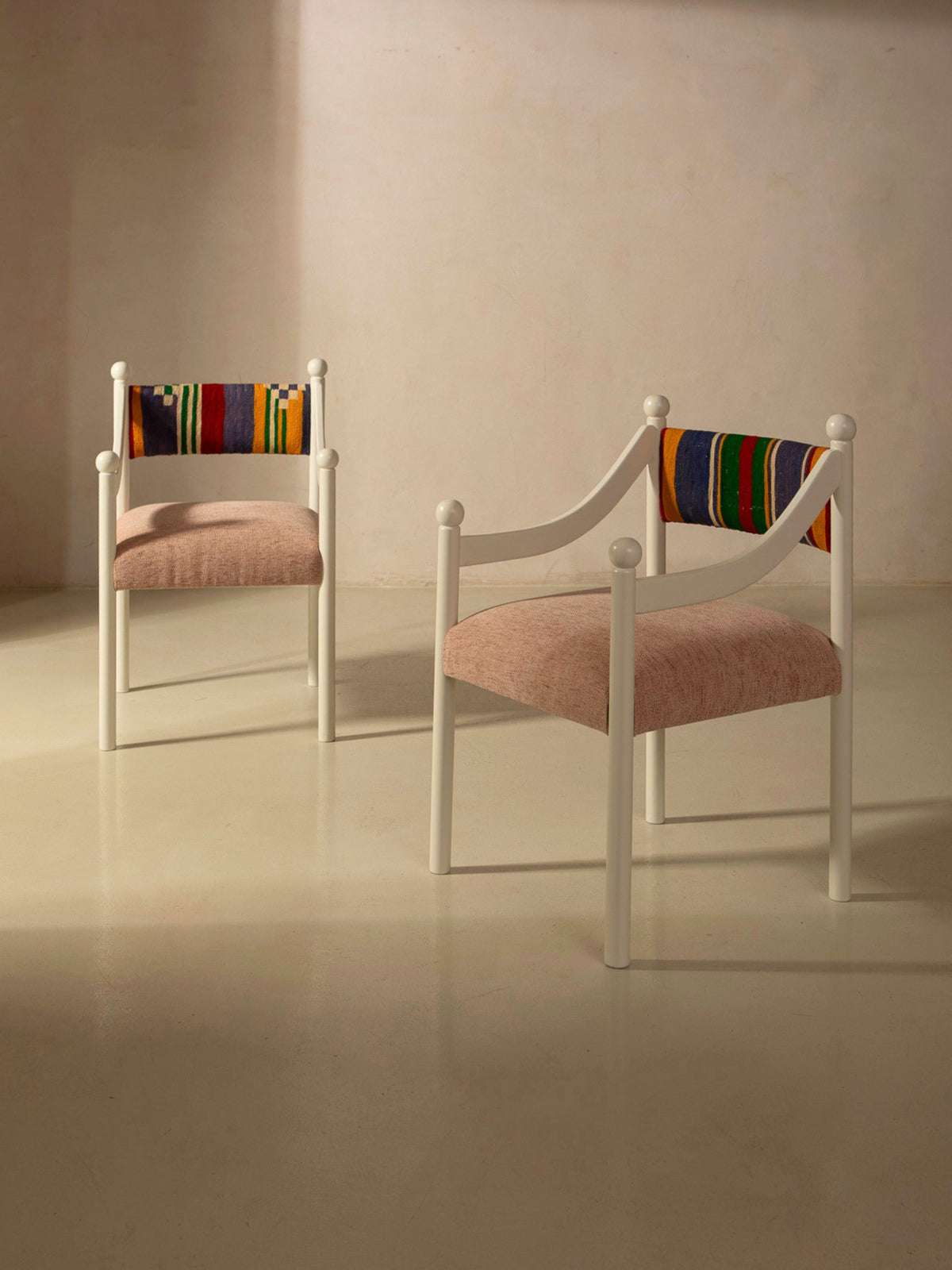 Silla con brazo Palma blanca