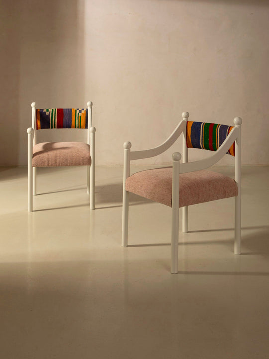 Silla con brazo Palma blanca
