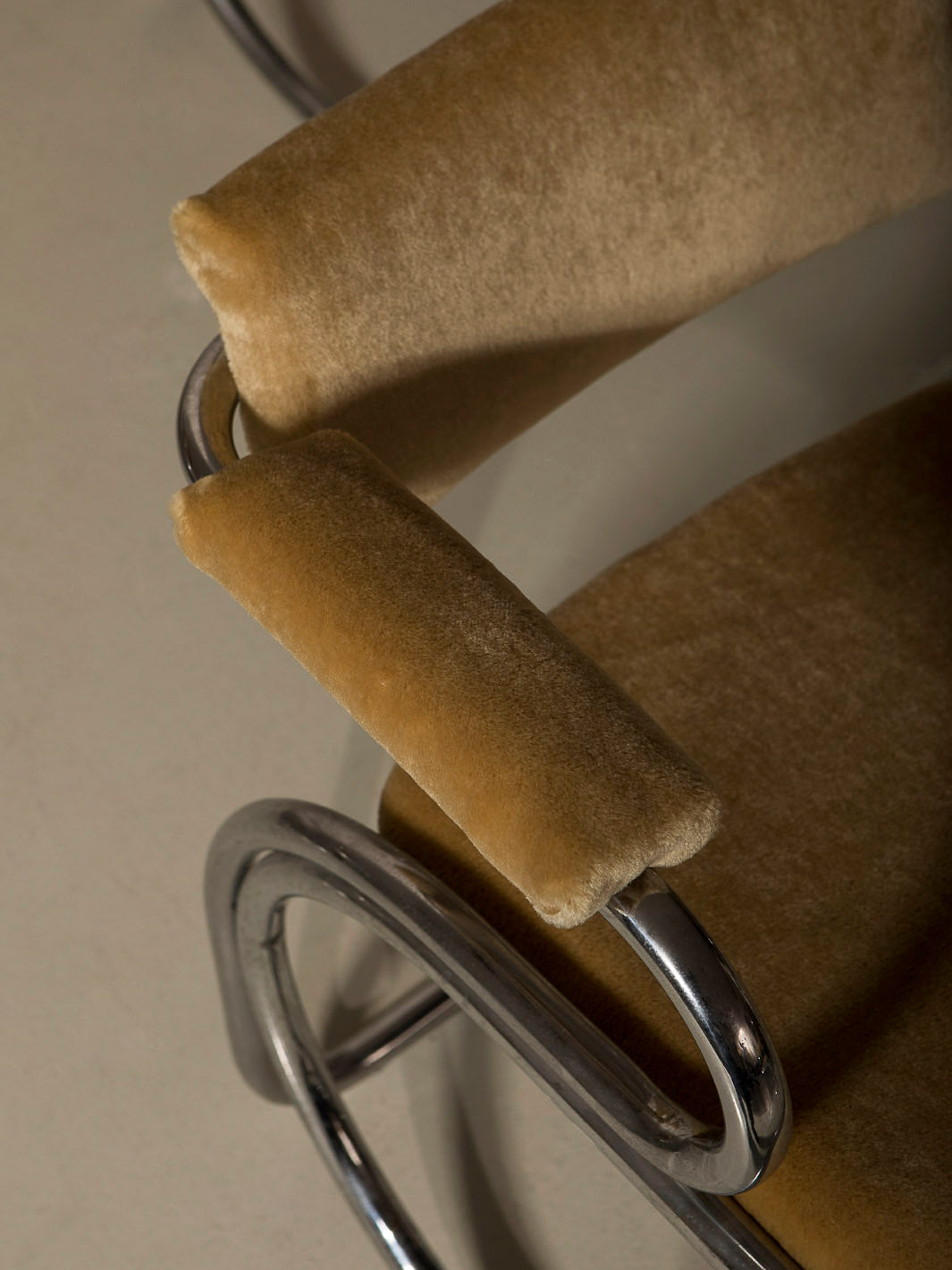 Juego de 6 sillas italianas cromo