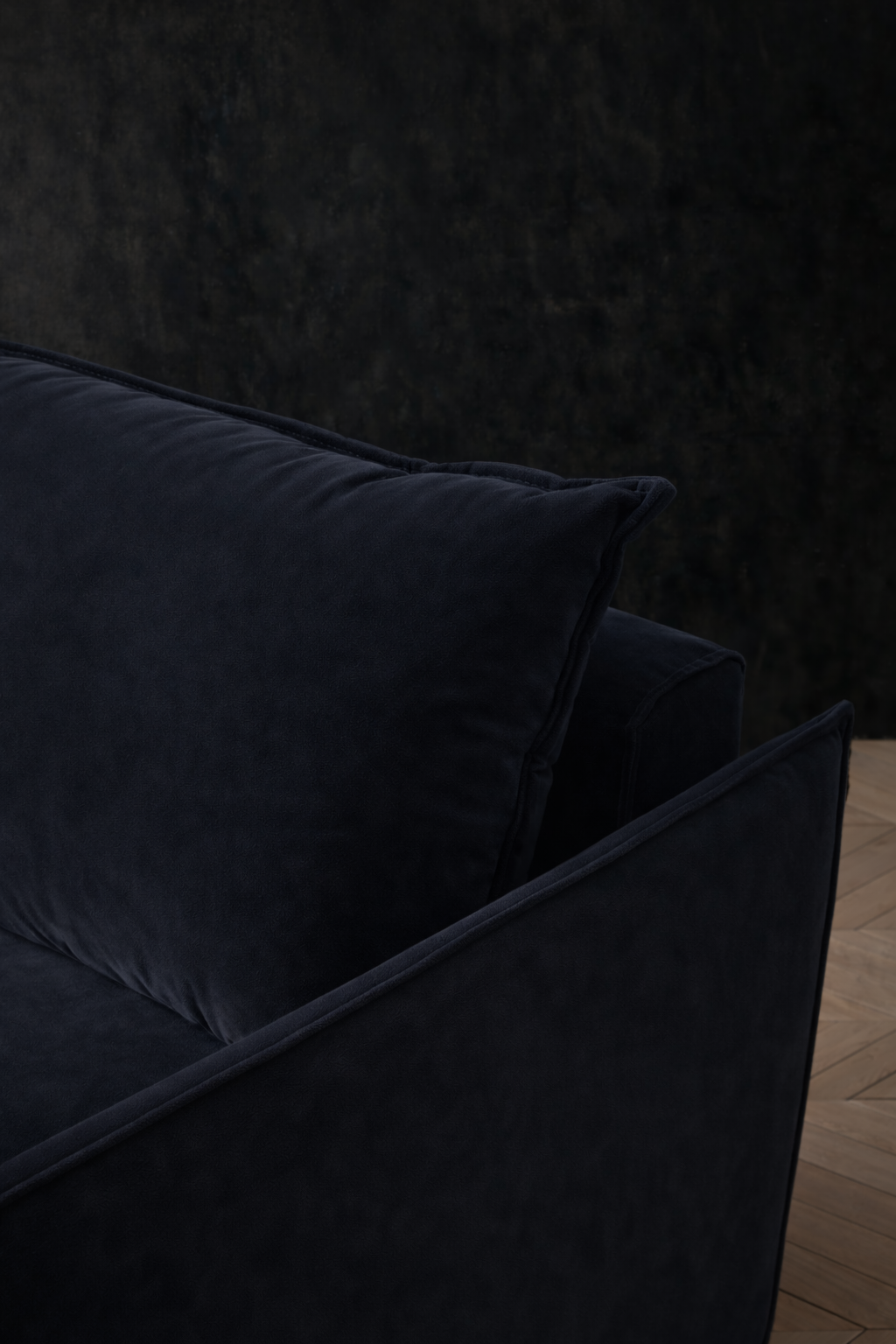 Urban Black Velvet Sofa Bed
