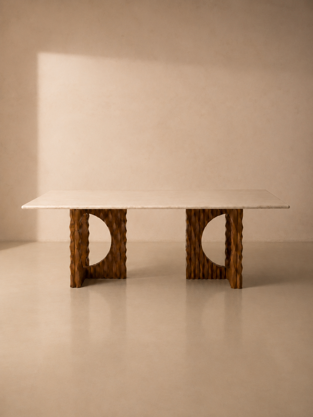 Mesa de comedor travertino 220x114cm