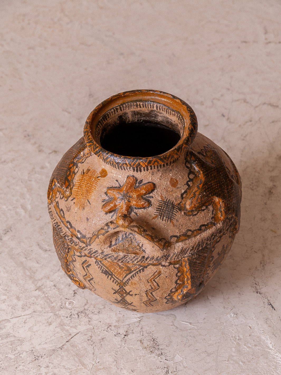 Pot Rif Marruecos s.XIX H48cm