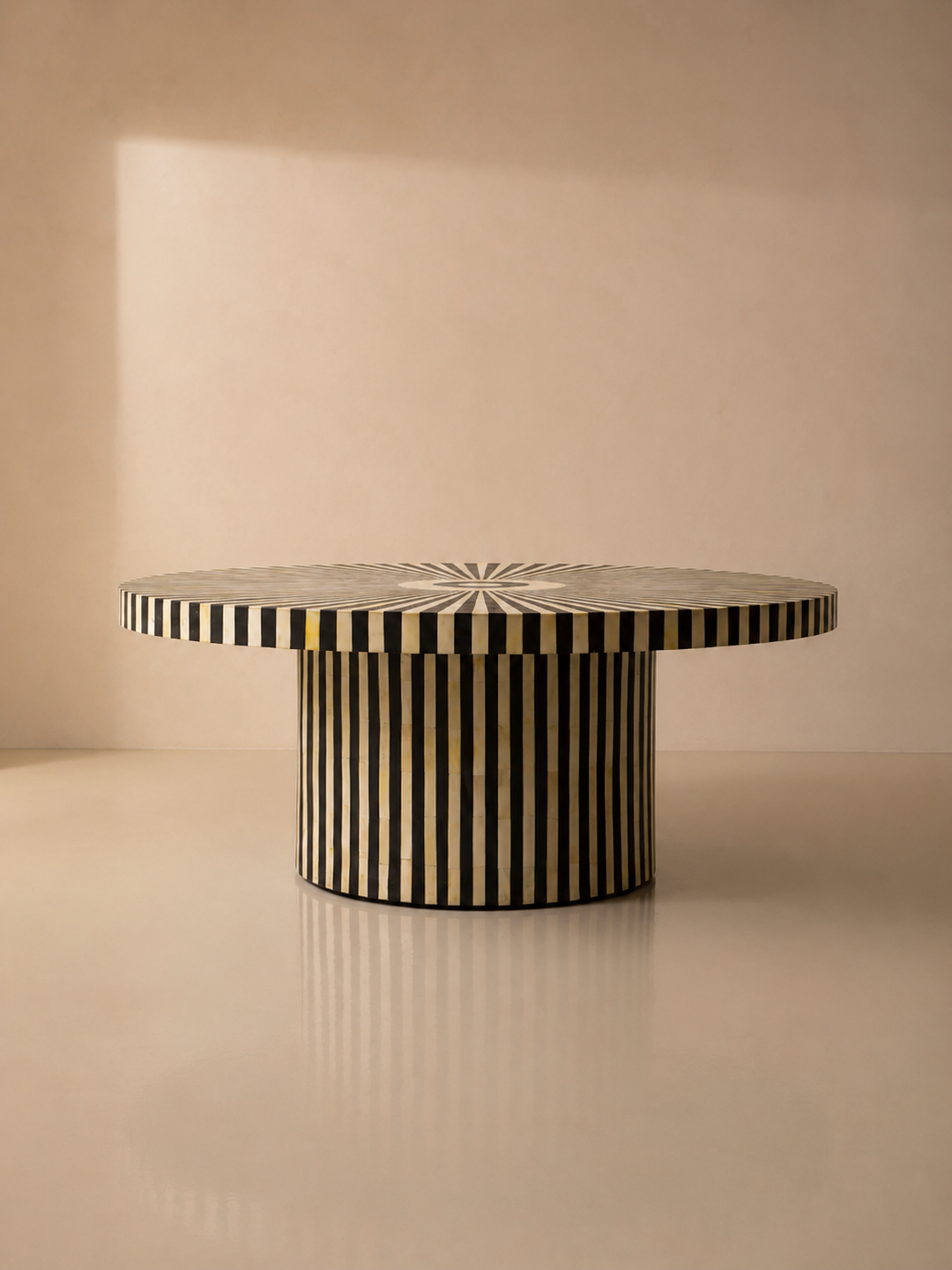 Mesa marquetería África Ø130CM