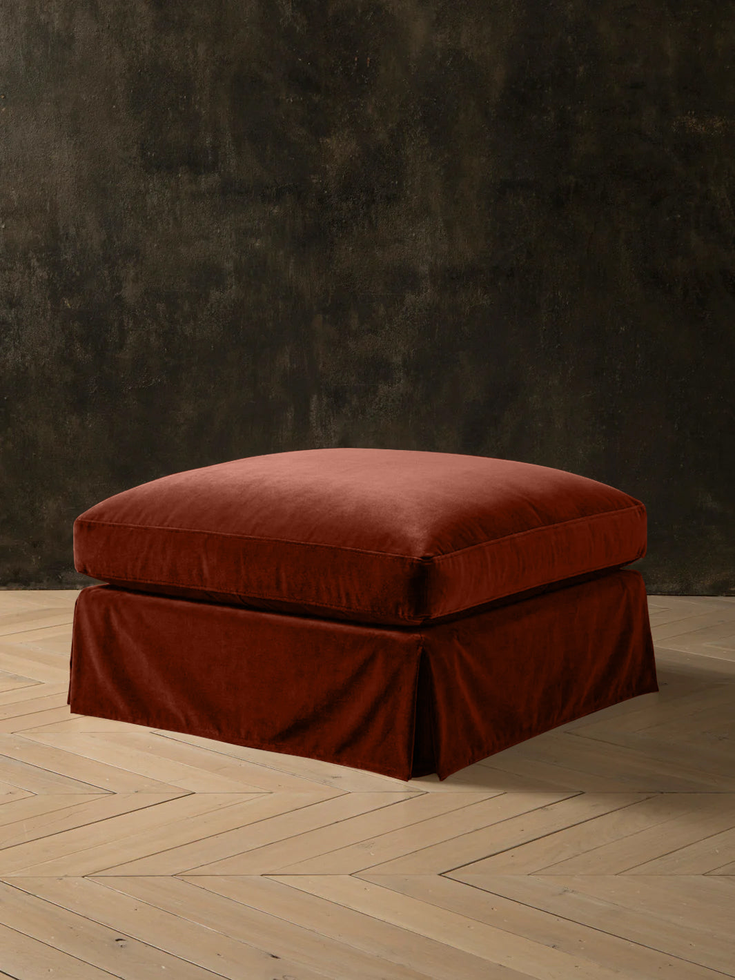 Pouf Amberes terciopelo copper