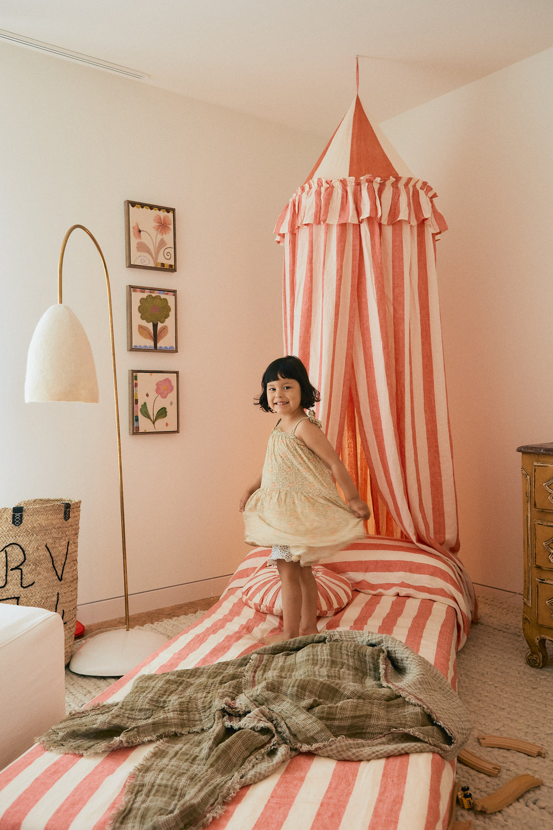 Canopy Sirkus Stripe Strawberry