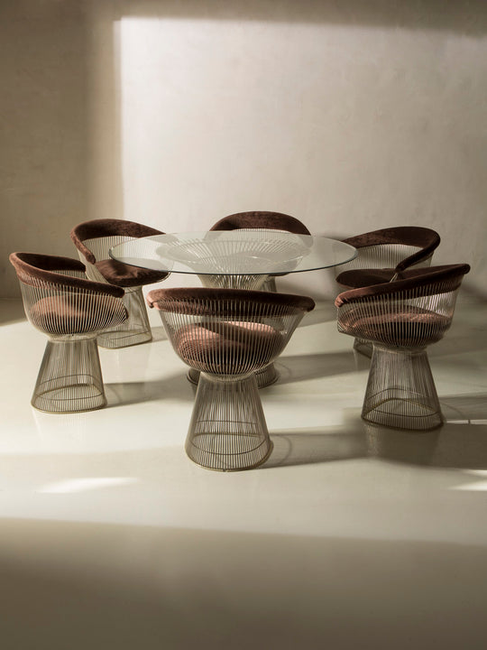 Juego comedor Warren Platner para Knoll años 60