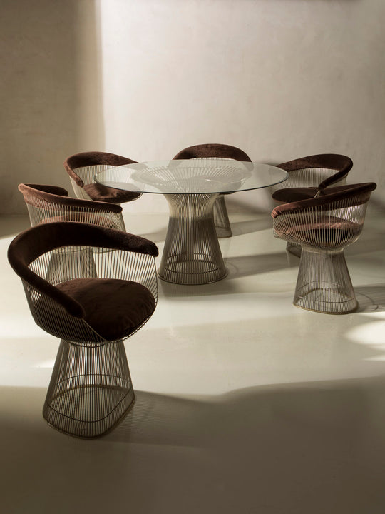 Juego comedor Warren Platner para Knoll años 60