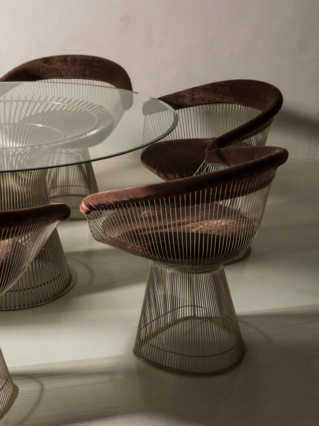 Juego comedor Warren Platner para Knoll años 60