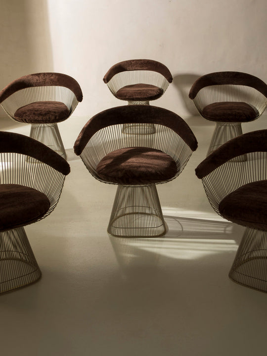Juego comedor Warren Platner para Knoll años 60