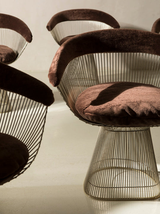 Juego comedor Warren Platner para Knoll años 60