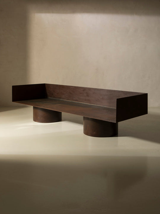 Set Sofá y butacas de acero corten