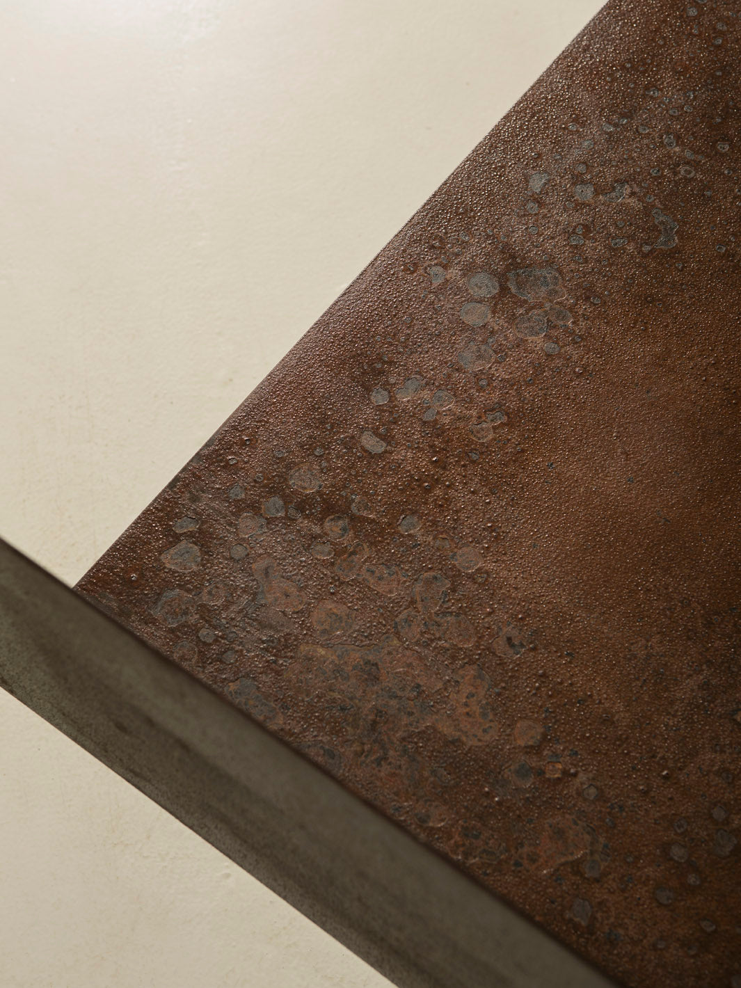 Corten steel sofa and armchair set