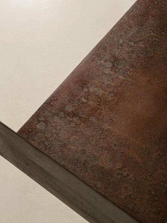 Set Sofá y butacas de acero corten