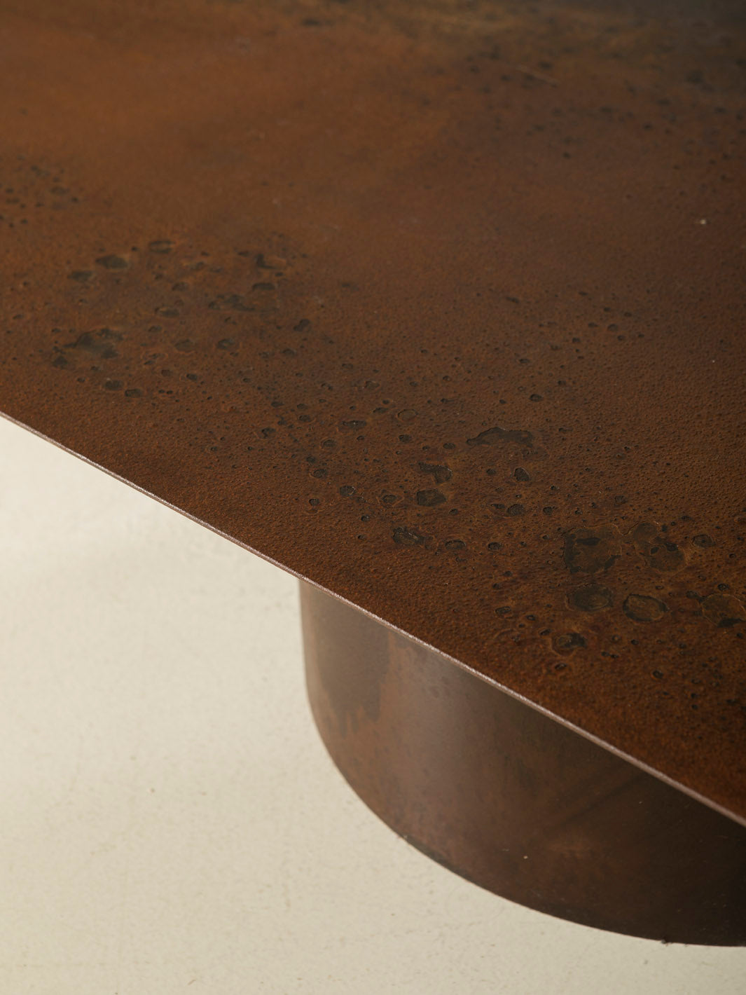 Corten steel sofa and armchair set