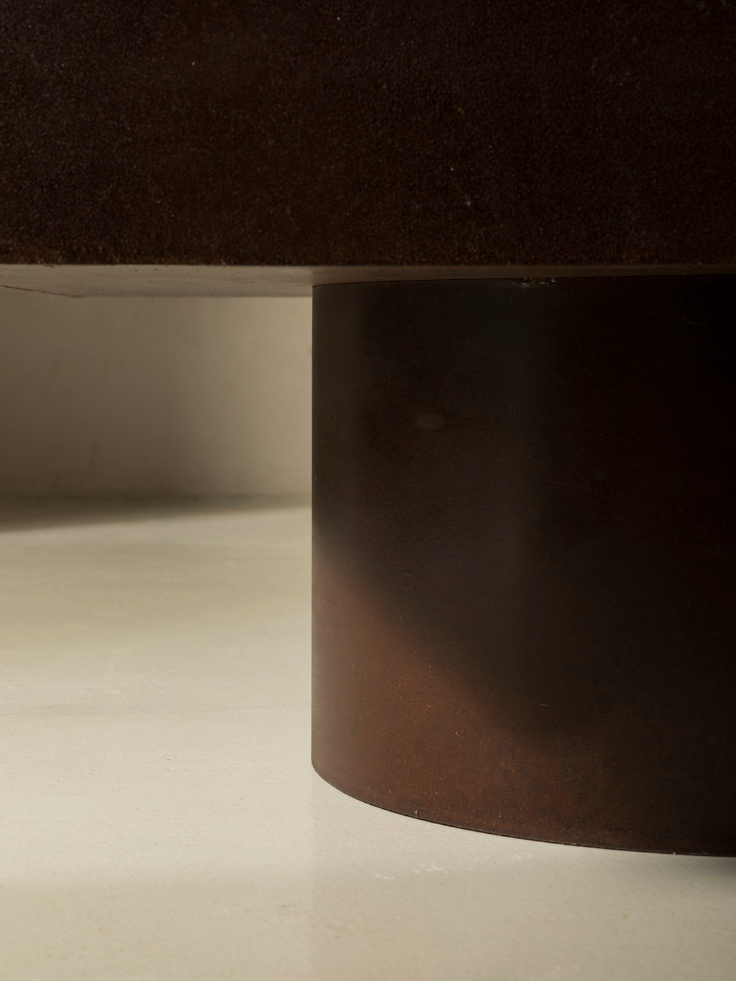 Corten steel sofa and armchair set