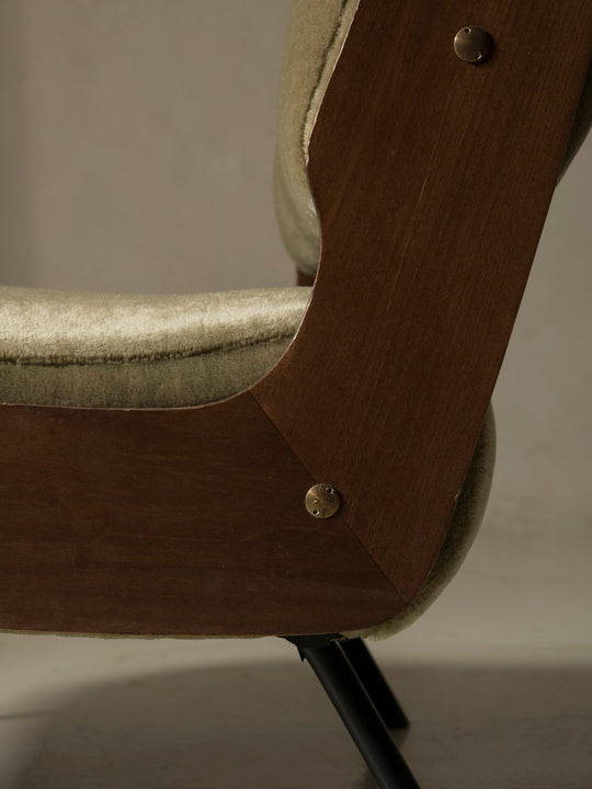 Pair of "836" armchairs by Gianfranco Frattini, 1960s